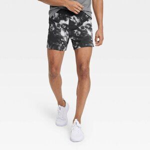 Men's Lined Run Shorts 5" - All in Motion™ Onyx Black XL